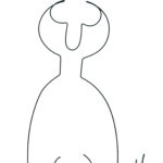 Modelat dupa desenul lui Horațiu Mălăele, 40 X 30 cm, rama, sârmă & acrilic © Daria Maier
